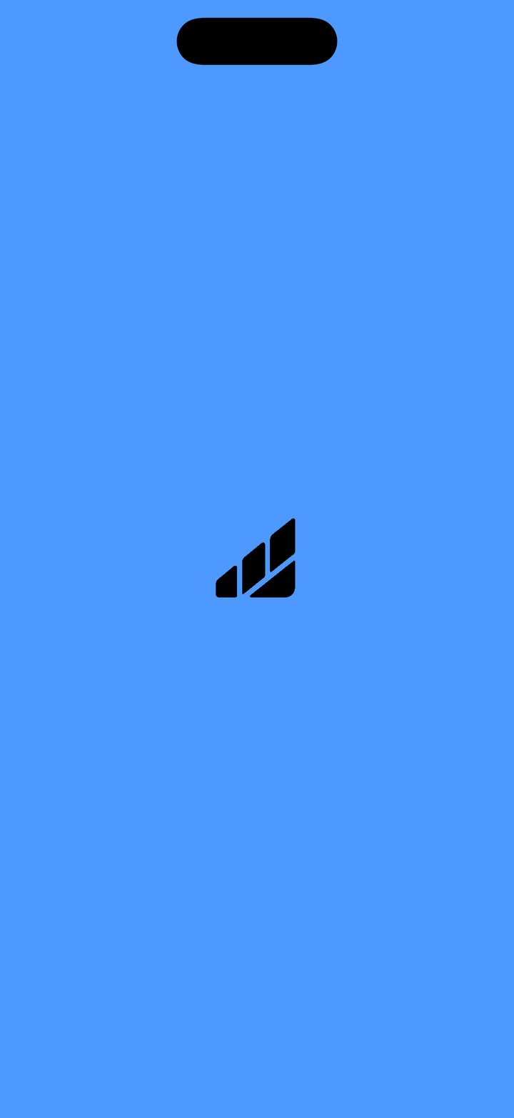 Luminy app splash screen on an iPhone